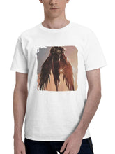 Aldis Hodge As Hawkman In Black Adam 180G 100% Cotton Printed Round Neck Short-Sleeve T-Shirt, Gifts for Men Dad Husband Grandpa, S-XXXL, White