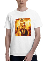 2023 Barbenheimer 180G 100% Cotton Printed Round Neck Short-Sleeve T-Shirt, Gifts for Men Dad Husband Grandpa, S-XXXL, White