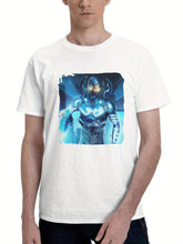 2023 Blue Beetle Ko 180G 100% Cotton Printed Round Neck Short-Sleeve T-Shirt, Gifts for Men Dad Husband Grandpa, S-XXXL, White