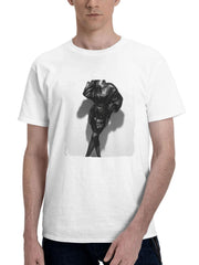 2023 Bruna Marquezine Flaunt Magazine 180G 100% Cotton Printed Round Neck Short-Sleeve T-Shirt, Gifts for Men Dad Husband Grandpa, S-XXXL, White