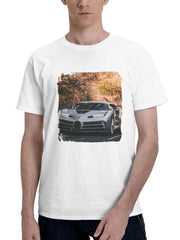 2023 Bugatti Centodieci As 180G 100% Cotton Printed Round Neck Short-Sleeve T-Shirt, Gifts for Men Dad Husband Grandpa, S-XXXL, White