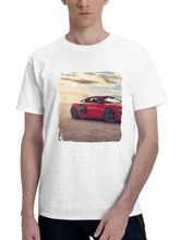 Audi R8 Desert 180G 100% Cotton Printed Round Neck Short-Sleeve T-Shirt, Gifts for Men Dad Husband Grandpa, S-XXXL, White