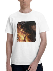 2023 Final Fantasy Xvi Za 180G 100% Cotton Printed Round Neck Short-Sleeve T-Shirt, Gifts for Men Dad Husband Grandpa, S-XXXL, White