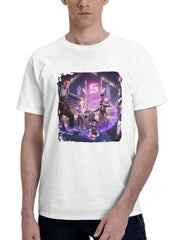 2023 Garena Free Fire Game 4y 180G 100% Cotton Printed Round Neck Short-Sleeve T-Shirt, Gifts for Men Dad Husband Grandpa, S-XXXL, White