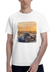 2023 Hennessey Venom F5 Roadster 180G 100% Cotton Printed Round Neck Short-Sleeve T-Shirt, Gifts for Men Dad Husband Grandpa, S-XXXL, White
