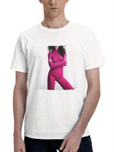 2023 Kendall Jenner 2d 180G 100% Cotton Printed Round Neck Short-Sleeve T-Shirt, Gifts for Men Dad Husband Grandpa, S-XXXL, White