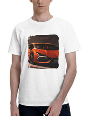 2023 Lamborghini Revuelto Front View 180G 100% Cotton Printed Round Neck Short-Sleeve T-Shirt, Gifts for Men Dad Husband Grandpa, S-XXXL, White
