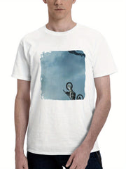 2023 Mission Impossible Dead Reckoning Part One J3 180G 100% Cotton Printed Round Neck Short-Sleeve T-Shirt, Gifts for Men Dad Husband Grandpa, S-XXXL, White