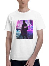 Away 180G 100% Cotton Printed Round Neck Short-Sleeve T-Shirt, Gifts for Men Dad Husband Grandpa, S-XXXL, White