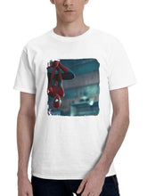 2023 Spiderman 2 Ps5 8u 180G 100% Cotton Printed Round Neck Short-Sleeve T-Shirt, Gifts for Men Dad Husband Grandpa, S-XXXL, White