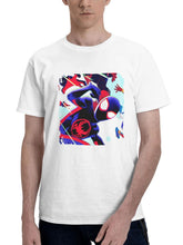 2023 Spiderman Across The Spiderverse 6l 180G 100% Cotton Printed Round Neck Short-Sleeve T-Shirt, Gifts for Men Dad Husband Grandpa, S-XXXL, White