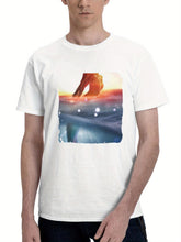 2023 The Little Mermaid El 180G 100% Cotton Printed Round Neck Short-Sleeve T-Shirt, Gifts for Men Dad Husband Grandpa, S-XXXL, White