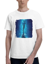 2023 The Little Mermaid Movie 180G 100% Cotton Printed Round Neck Short-Sleeve T-Shirt, Gifts for Men Dad Husband Grandpa, S-XXXL, White