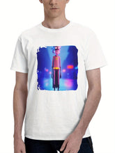 Bat Rick 180G 100% Cotton Printed Round Neck Short-Sleeve T-Shirt, Gifts for Men Dad Husband Grandpa, S-XXXL, White