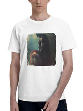 Bat Spangled Banner 180G 100% Cotton Printed Round Neck Short-Sleeve T-Shirt, Gifts for Men Dad Husband Grandpa, S-XXXL, White