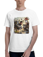 2023 Warhaven J9 180G 100% Cotton Printed Round Neck Short-Sleeve T-Shirt, Gifts for Men Dad Husband Grandpa, S-XXXL, White