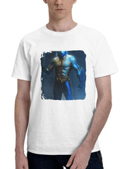 2023 Zack Synder Justice League Part Ii Aquaman 180G 100% Cotton Printed Round Neck Short-Sleeve T-Shirt, Gifts for Men Dad Husband Grandpa, S-XXXL, White