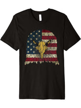 Bald Eagle American Flag Patriotic Freedom Eagle Lover Premium T-Shirt 180G 100% Cotton Printed Round Neck Short-Sleeve T-Shirt, Gifts for Men Dad Husband Grandpa, S-XXXL, Black