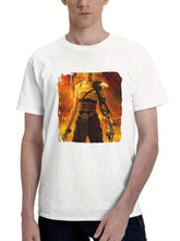 2024 Furiosa A Mad Max Saga Movie 180G 100% Cotton Printed Round Neck Short-Sleeve T-Shirt, Gifts for Men Dad Husband Grandpa, S-XXXL, White