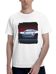 2024 Porsche 911 Gt3 Rs Qz 180G 100% Cotton Printed Round Neck Short-Sleeve T-Shirt, Gifts for Men Dad Husband Grandpa, S-XXXL, White