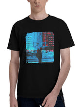 Keep-Moving 180G 100% Cotton Printed Round Neck Short-Sleeve T-Shirt, Christmas Gifts for Men Dad Husband Grandpa, S-XXXL, Black