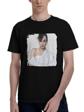 Alycia-Debnam Carey Elle Magazine Australia 2024 180G 100% Cotton Printed Round Neck Short-Sleeve T-Shirt, Christmas Gifts for Men Dad Husband Grandpa, S-XXXL, Black