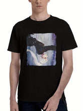 Amidst-The Chaos Crossfire Vigilante 180G 100% Cotton Printed Round Neck Short-Sleeve T-Shirt, Christmas Gifts for Men Dad Husband Grandpa, S-XXXL, Black