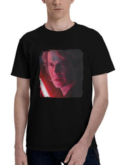Anakin-Skywalker In Ahsoka Jd 180G 100% Cotton Printed Round Neck Short-Sleeve T-Shirt, Christmas Gifts for Men Dad Husband Grandpa, S-XXXL, Black