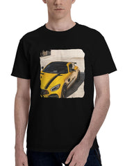 Mercedes-Benz Amg Gt 10k 180G 100% Cotton Printed Round Neck Short-Sleeve T-Shirt, Christmas Gifts for Men Dad Husband Grandpa, S-XXXL, Black