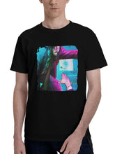 John-Wick Stay Away Fanart 180G 100% Cotton Printed Round Neck Short-Sleeve T-Shirt, Christmas Gifts for Men Dad Husband Grandpa, S-XXXL, Black