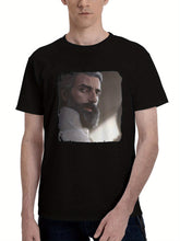 Leto-Dune 180G 100% Cotton Printed Round Neck Short-Sleeve T-Shirt, Christmas Gifts for Men Dad Husband Grandpa, S-XXXL, Black