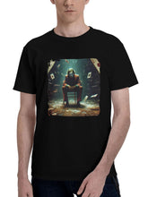 Joker-Mayhem And Madness 180G 100% Cotton Printed Round Neck Short-Sleeve T-Shirt, Christmas Gifts for Men Dad Husband Grandpa, S-XXXL, Black