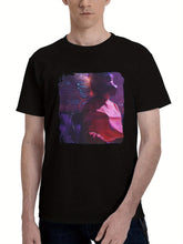 Loading-Today 180G 100% Cotton Printed Round Neck Short-Sleeve T-Shirt, Christmas Gifts for Men Dad Husband Grandpa, S-XXXL, Black