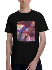 Goddess-Girl 180G 100% Cotton Printed Round Neck Short-Sleeve T-Shirt, Christmas Gifts for Men Dad Husband Grandpa, S-XXXL, Black