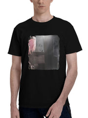 Bocchi-The Rock Cg 180G 100% Cotton Printed Round Neck Short-Sleeve T-Shirt, Christmas Gifts for Men Dad Husband Grandpa, S-XXXL, Black