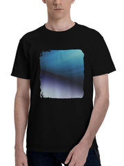 Abstract-Elegance Textured Symphony 180G 100% Cotton Printed Round Neck Short-Sleeve T-Shirt, Christmas Gifts for Men Dad Husband Grandpa, S-XXXL, Black