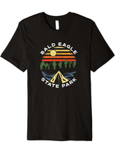 Bald Eagle State Park Pennsylvania Forest PA Vacation Premium T-Shirt 180G 100% Cotton Printed Round Neck Short-Sleeve T-Shirt, Gifts for Men Dad Husband Grandpa, S-XXXL, Black