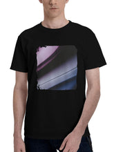 Abstract-Minimalism Power 180G 100% Cotton Printed Round Neck Short-Sleeve T-Shirt, Christmas Gifts for Men Dad Husband Grandpa, S-XXXL, Black