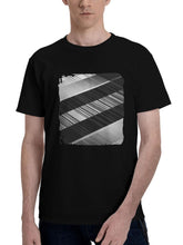 Abstract-Novel Way 180G 100% Cotton Printed Round Neck Short-Sleeve T-Shirt, Christmas Gifts for Men Dad Husband Grandpa, S-XXXL, Black