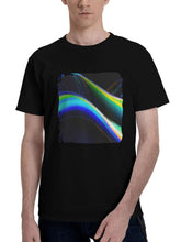 Abstract-Surreal Serenity 180G 100% Cotton Printed Round Neck Short-Sleeve T-Shirt, Christmas Gifts for Men Dad Husband Grandpa, S-XXXL, Black