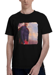 Brandon-Routh As Superman 180G 100% Cotton Printed Round Neck Short-Sleeve T-Shirt, Christmas Gifts for Men Dad Husband Grandpa, S-XXXL, Black