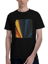 Beam-Of Colors Abstract 180G 100% Cotton Printed Round Neck Short-Sleeve T-Shirt, Christmas Gifts for Men Dad Husband Grandpa, S-XXXL, Black