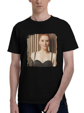 Bryce-Dallas Howard New Beauty Magazine 2024 180G 100% Cotton Printed Round Neck Short-Sleeve T-Shirt, Christmas Gifts for Men Dad Husband Grandpa, S-XXXL, Black