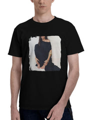 Bella-Hadid Vogue Italia 2024 180G 100% Cotton Printed Round Neck Short-Sleeve T-Shirt, Christmas Gifts for Men Dad Husband Grandpa, S-XXXL, Black