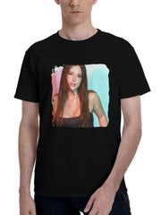 Bella-Thorne 2024 180G 100% Cotton Printed Round Neck Short-Sleeve T-Shirt, Christmas Gifts for Men Dad Husband Grandpa, S-XXXL, Black