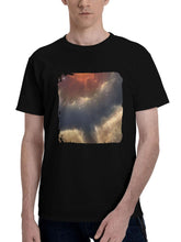 Bird-Nebula Galaxy 180G 100% Cotton Printed Round Neck Short-Sleeve T-Shirt, Christmas Gifts for Men Dad Husband Grandpa, S-XXXL, Black