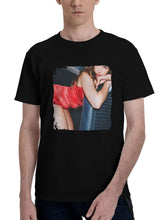 Addison-Rae For Interview Magazine 180G 100% Cotton Printed Round Neck Short-Sleeve T-Shirt, Christmas Gifts for Men Dad Husband Grandpa, S-XXXL, Black