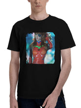 Asuka-Evangelion 180G 100% Cotton Printed Round Neck Short-Sleeve T-Shirt, Christmas Gifts for Men Dad Husband Grandpa, S-XXXL, Black