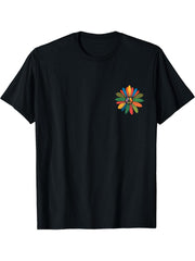 I Got An Easy Peaceful Feeling (2 Sided) Hippie Peace Sign T-Shirt 180G 100% Cotton Printed Round Neck Short-Sleeve T-Shirt, Gifts for Men Dad Husband Grandpa, S-XXXL, Black