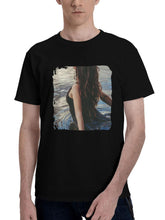 Aurela-Skandaj In Lake 180G 100% Cotton Printed Round Neck Short-Sleeve T-Shirt, Christmas Gifts for Men Dad Husband Grandpa, S-XXXL, Black